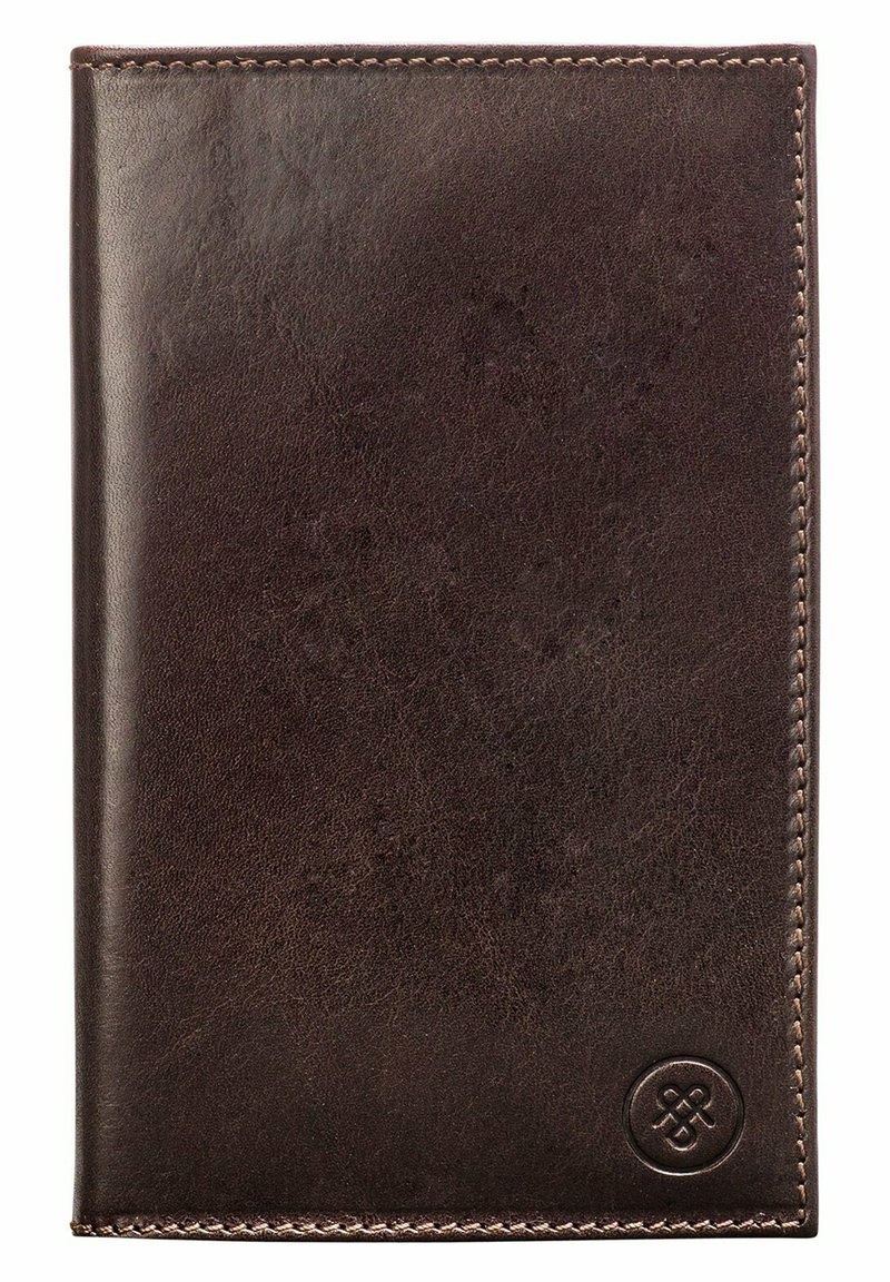 Maxwell Scott THE SESTINO GOLF Business card holder dunkelbraun