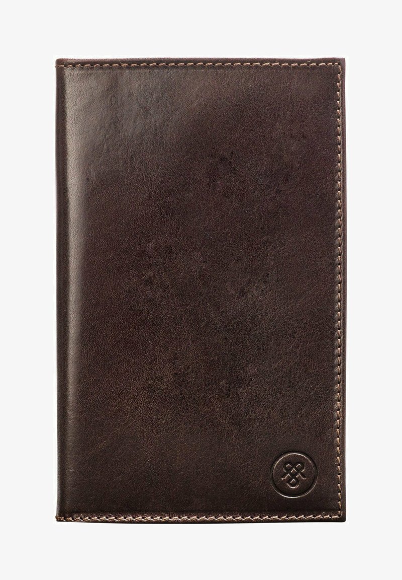 Tarjetero Monedero De Piel Auténtica Fa.Volmer | Para Hombre Y Mujer, 11 Tarjetas, Protección RFID, Color Coñac