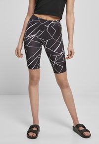 Šortky - geometric black+black