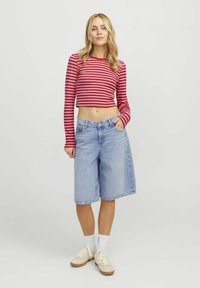 JJXX JXFELINE STR STRIPE JRS - Ilgarankovis viršutinės dalies drabužis - racing red