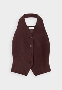 CLARITTA HALTERNECK WAISTCOAT - Topp - fudge
