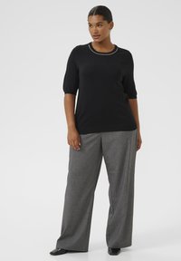 Kaffe Curve CARLA - T-Shirt print - black deep