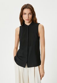 Koton SLEEVELESS MANDARIN COLLAR - Top - black