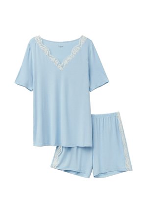 Tezenis, V-NECK - Nachtwäsche Set - light blue