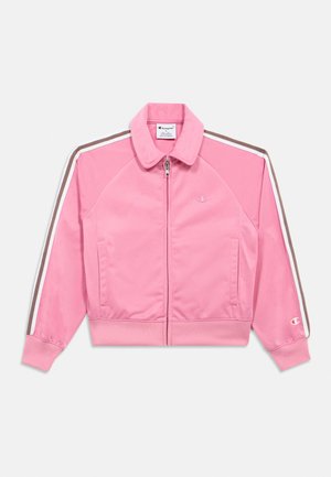 Champion ICONS FULL ZIP LOGO - Bluză de molton cu fermoar - pink