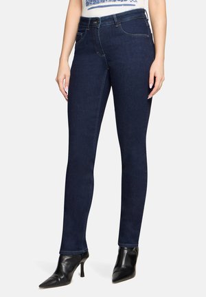 MIT AUFGESETZTEN TASCHEN BASIC - Jeans Slim Fit - dunkelblau