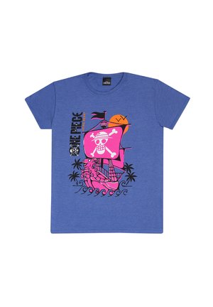ONE PIECE - T-shirts print - retro heather royal