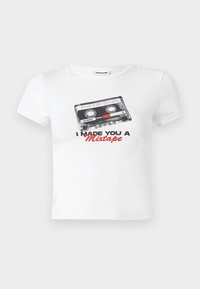 NMMOLLY LEO - T-shirt print - bright white