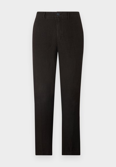 120% Lino MEN PANT - Kalhoty - black