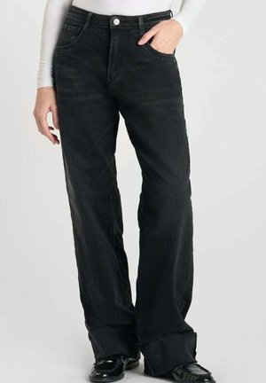 DROIT  WIDE TAILLE HAUTE - Jean boyfriend - noir