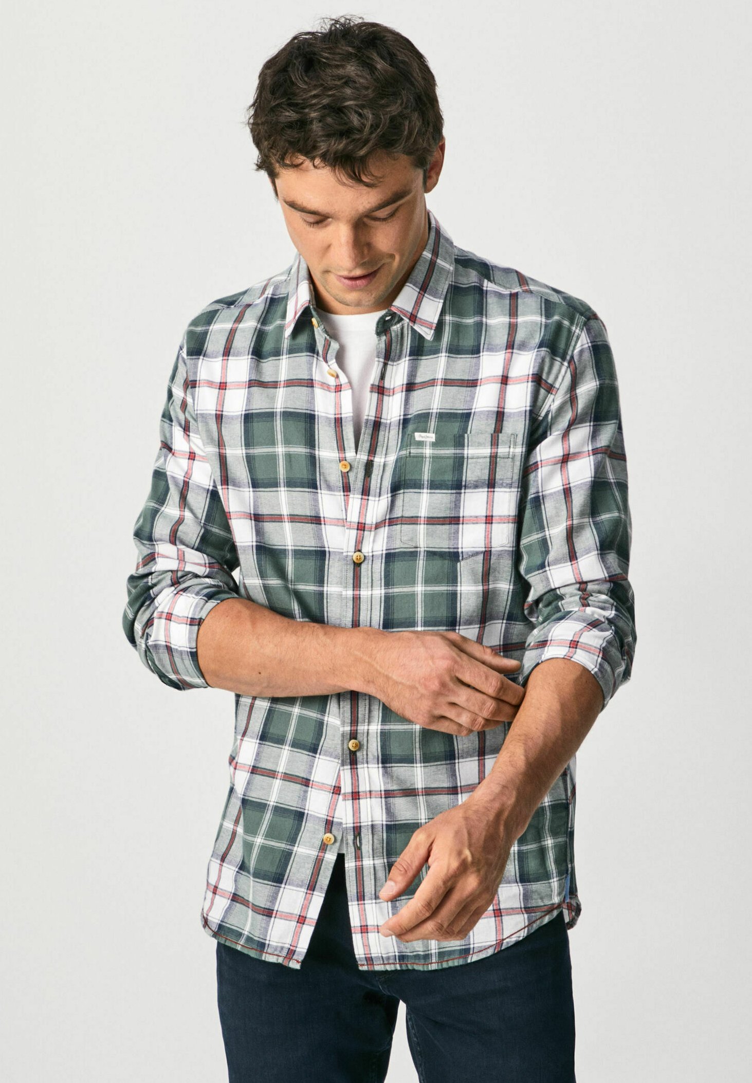 Camisa Estampado Mini Peter White | Camisas Pepe Jeans Hombre * Cont  Roldeneg Ocios