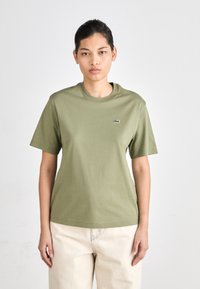 Lacoste Lihtne T-särk - khaki