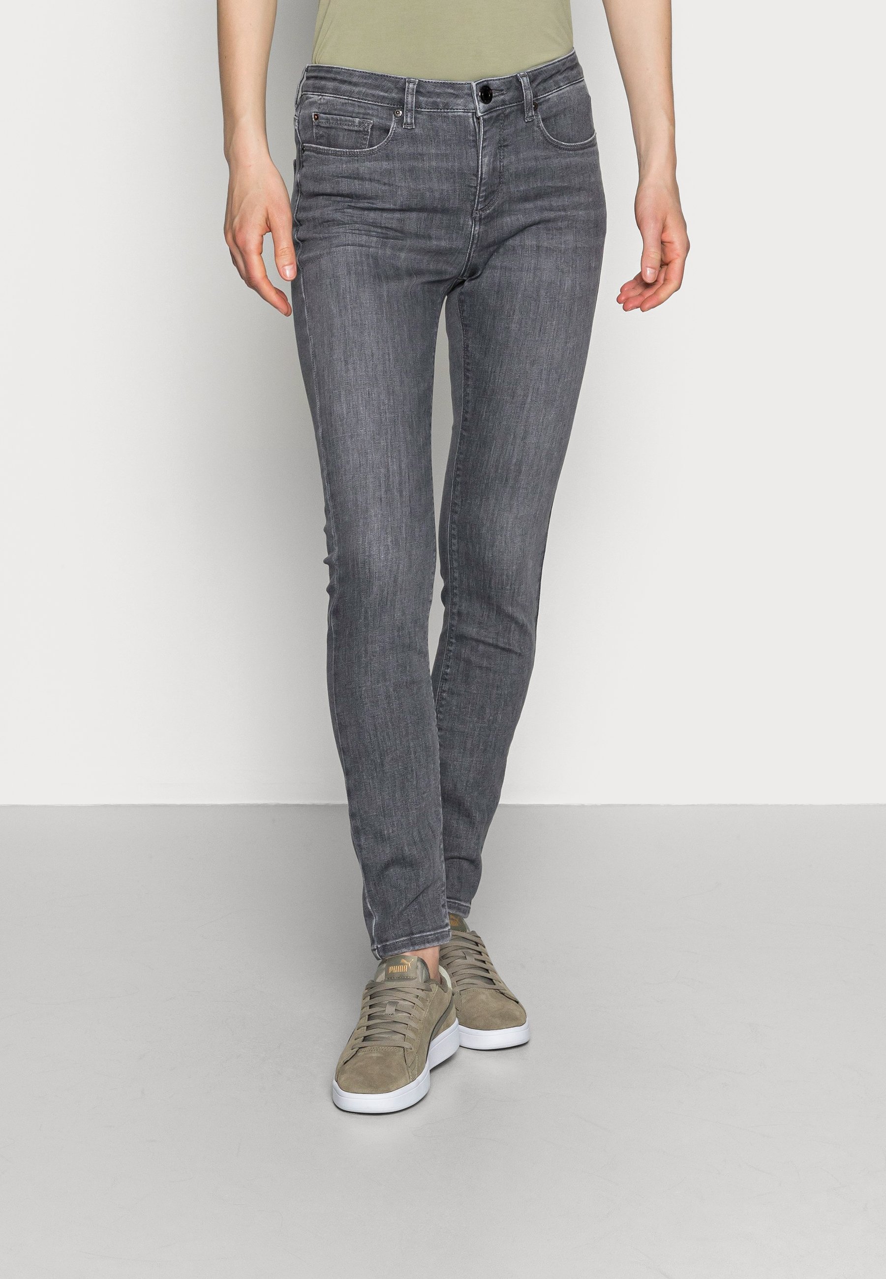Opus ELMA SMOKE GREY - Vaqueros pitillo - smoke grey/denim gris - Zalando.es