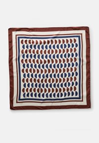 Selyemkendő - beige/blue/brown