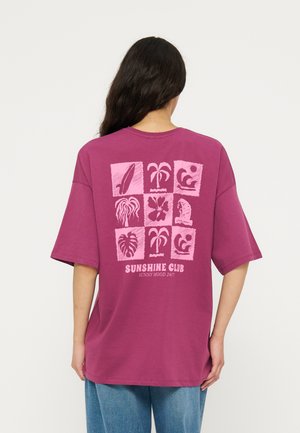 Even&Odd, T-shirt imprimé - plum