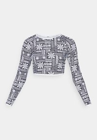 MINERAL CROP - Bikini pezzo sopra - anthracite morockin vibes swim