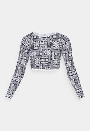 Roxy MINERAL CROP - Bikiniyläosa - anthracite morockin vibes swim