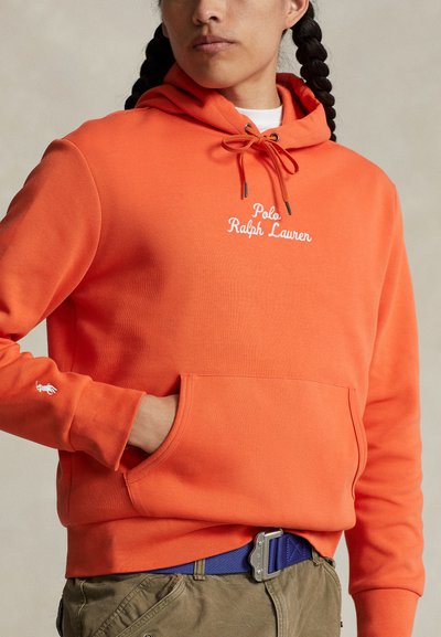 Polo Ralph Lauren LOGO DOUBLE KNIT HOODIE - Pulover s kapuco - orange flame
