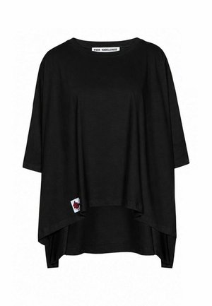 #VDR VILLADELLEROSE, PRINTED ASYMMETRIC OVERSIZE T-SHIRT - T-shirt imprimé - black