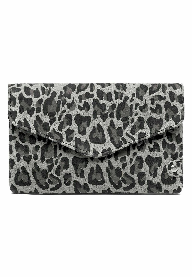 DEPECHE PURSE - Portemonnee -  grey leo print