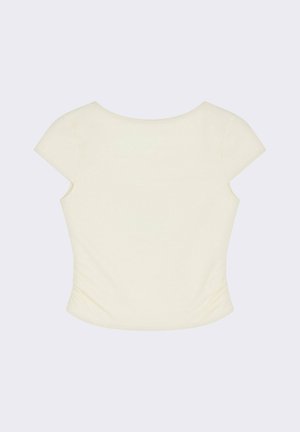 Project X Paris, CROP  PAPILLON - T-shirt print - craie