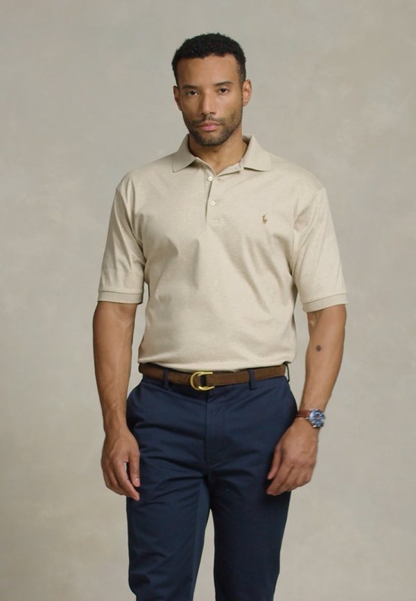 SOFT COTTON POLO SHIRT - Polo shirt - expedition dune heather2