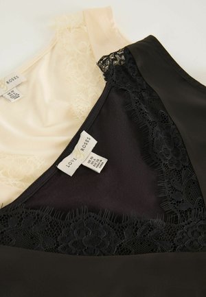 Love & Roses, 2 PACK - Bluse - black and cream