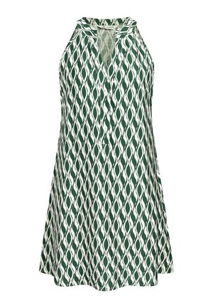 Cupshe, CHIC GEOMETRIC PRINT SLEEVELESS SHIFT - Freizeitkleid - olive beige