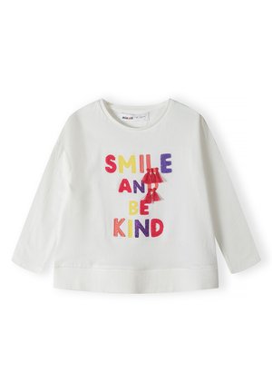 FLARED CREW NECK - T-shirt à manches longues - cream
