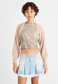 ONLY ONLAMANDA BOLERO  - Kardigan - warm taupe