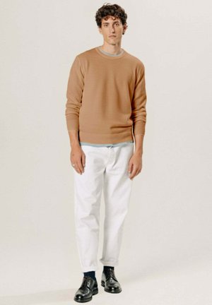 Rodier PULL COL ROND EN LAINE MÉRINOS - Strickpullover - marron camel