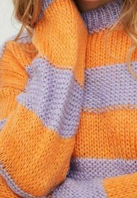 VILA Stickad tröja - orange