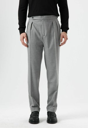 HIGH WAIST PLEATED - Broek - grey