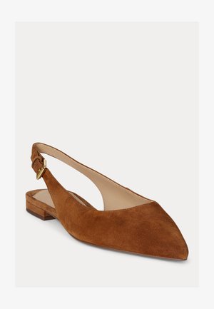 Lauren Ralph Lauren LONDYN SUEDE SLINGBACK FLAT - Ballerinasko m/ rem - lauren tan