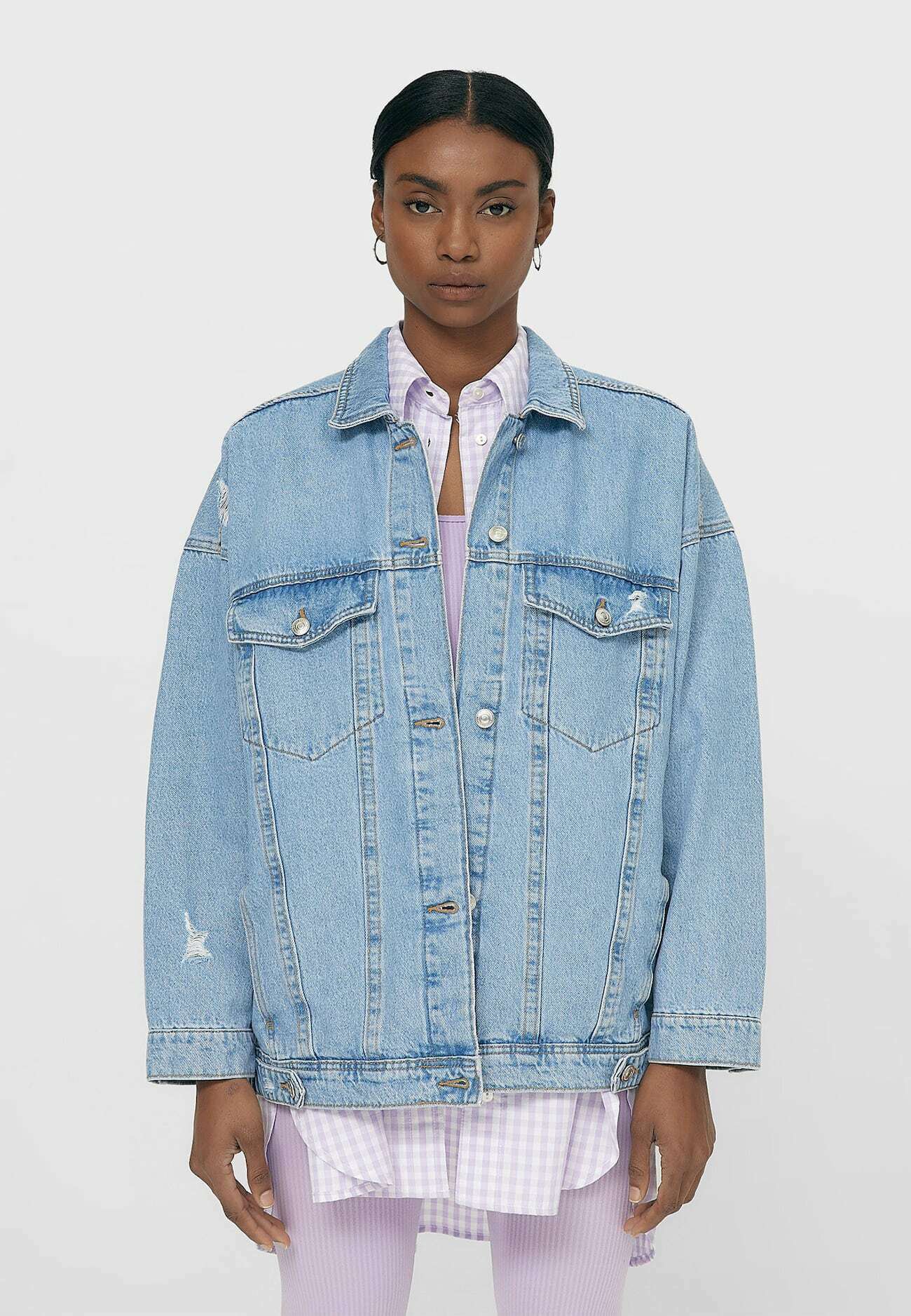 Stradivarius Denim jacket - blue 