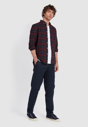 BREWER SLIM FIT CHECK SHIRT - Overhemd - farah red