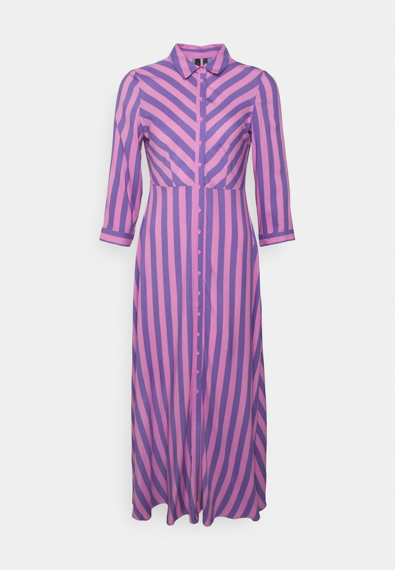 YAS YASSAVANNA LONG SHIRT DRESS - Košilové šaty - orchid