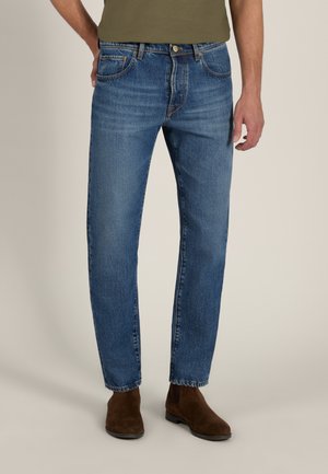 Slowear, TAPERED FIT DENIM FIVEPOCKET TROUSERS - INCOTEX BLUE DIVISIO - Vaqueros tapered - dark blue