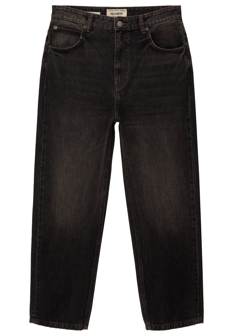 PULL&BEAR Baggy jeans donkergrijs gemêleerd