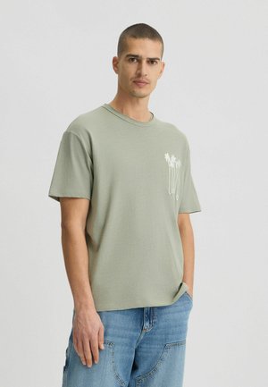 LIU JO Triko s potiskem - olive