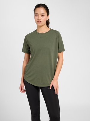 Hummel, VANJA - Sports T-shirts - deep lichen green