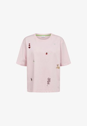 Nümph, NUTENIA BOXY T-SHIRT- GOTS - T-shirt imprimé - pink lady