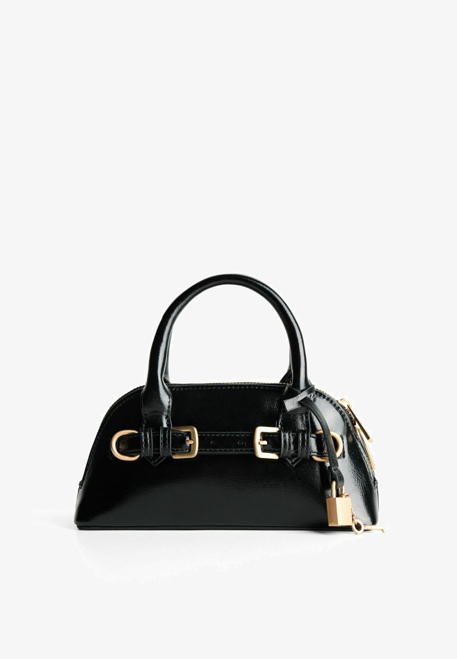 Bershka EFFECT MINI Borsa a mano black/nero