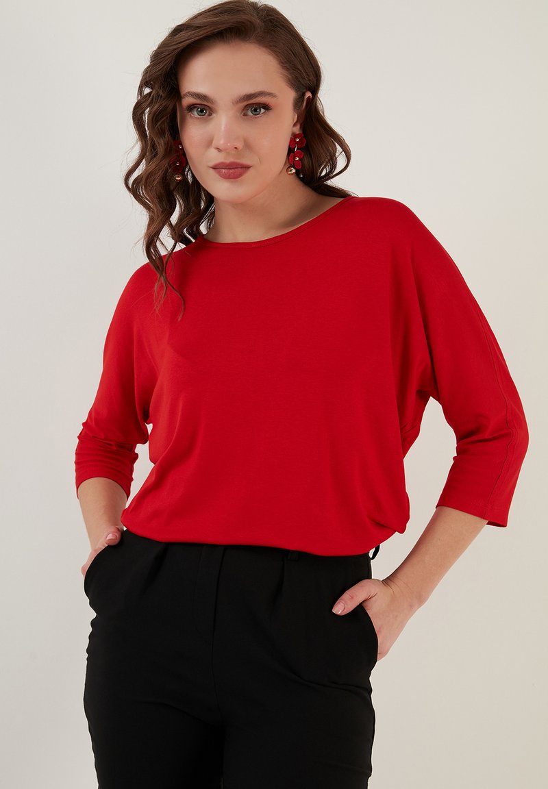 LELA CREW NECK  - Top dugih rukava - red