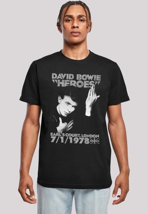 DAVID BOWIE EARLS COURT HEROES - Print T-shirt - black