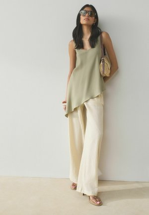 Next, 3 PACK - Trousers - black neutral khaki