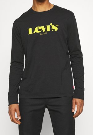 Langærmet T-shirt - black
