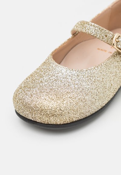 Il Gufo SHOES - Ballerina med reim - gold