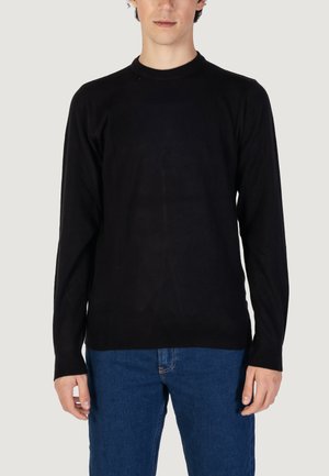AKIO SIMPLE - Strickpullover - black