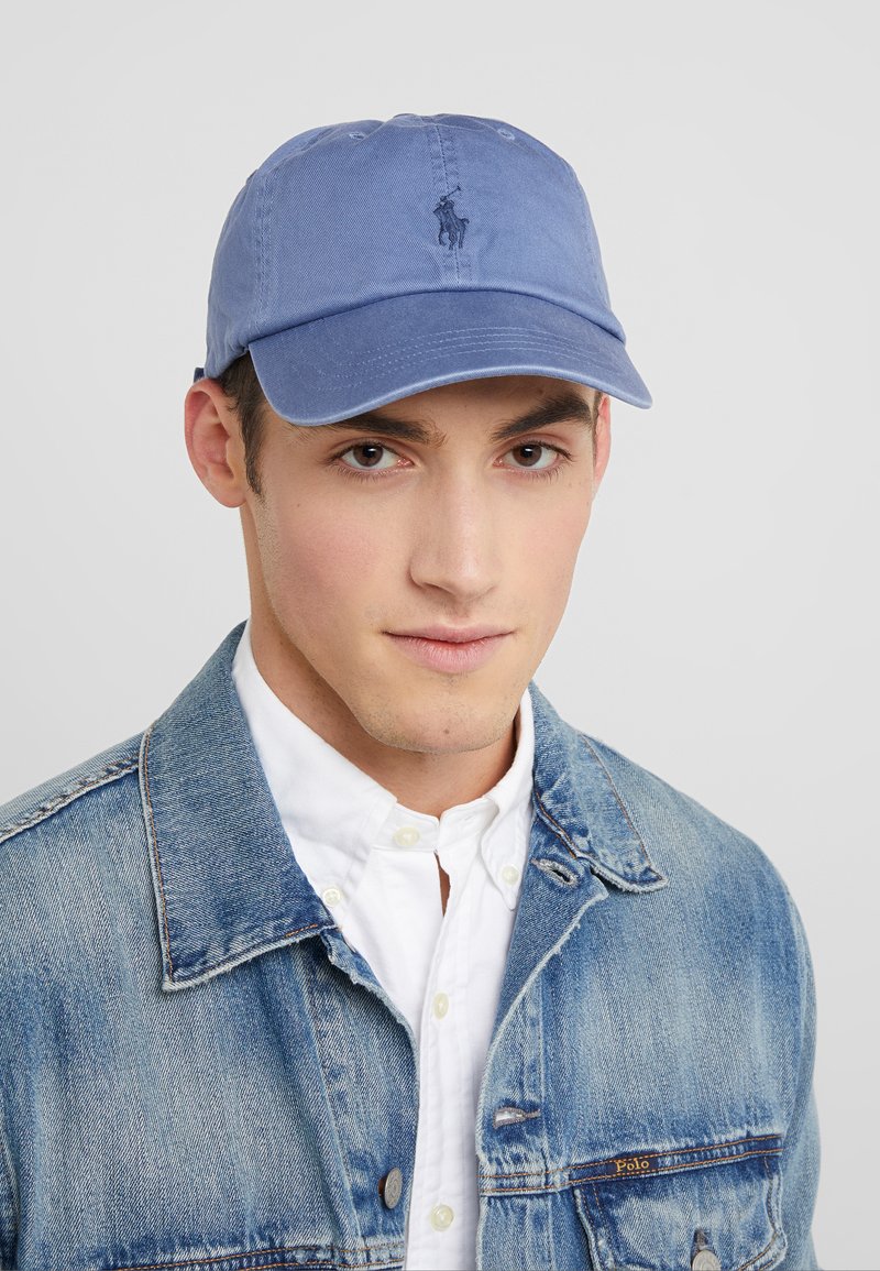 Polo Lauren COTTON CHINO BASEBALL CAP - Cap - blue/adiro/blue -